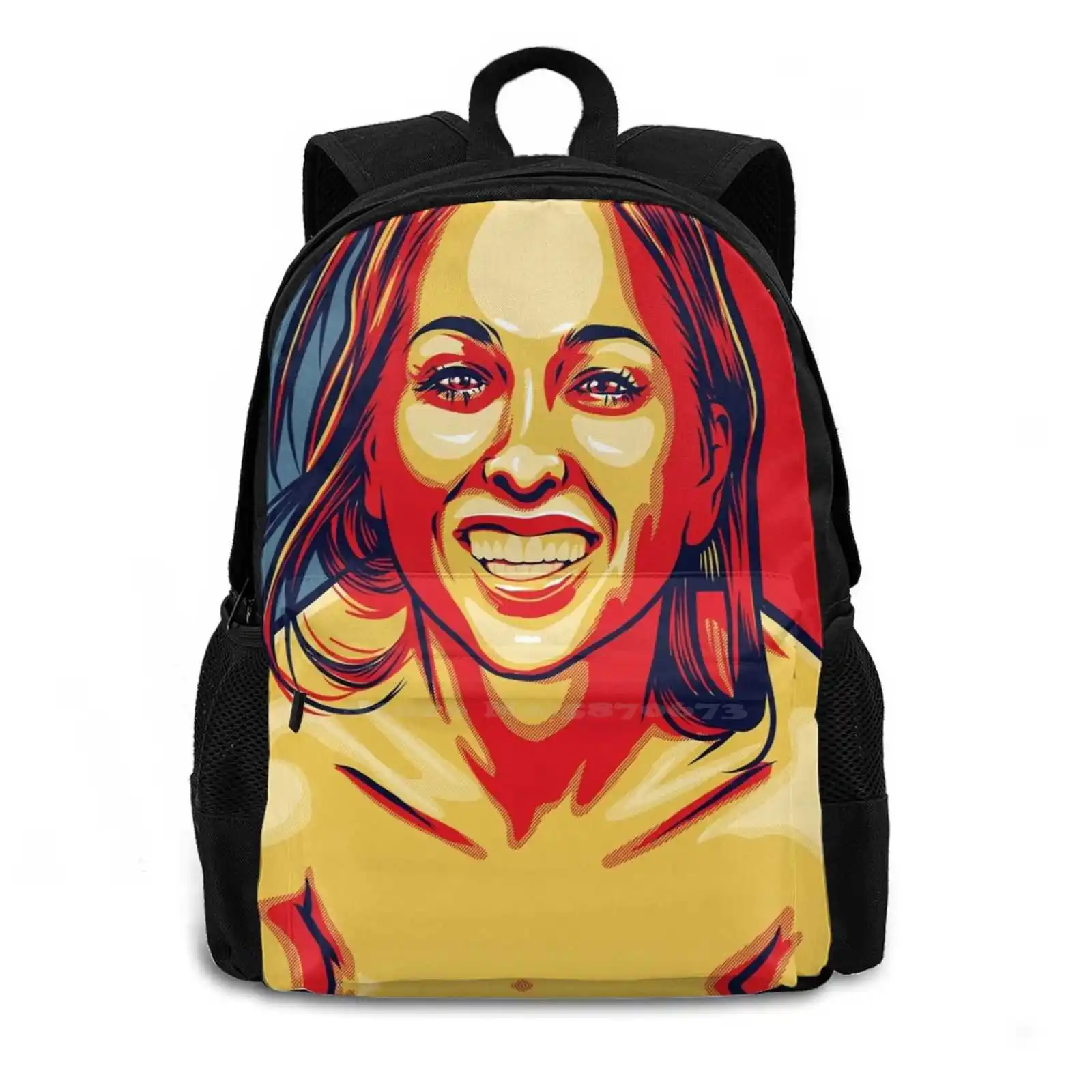 Riley Reid Poster Art Style T Shirt Backpack For Student School Laptop Travel Bag Riley Reid Licking Sexuality Yellow Portrait