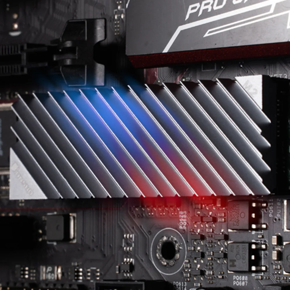 M.2 SSD NVMe Radiator M2 2280 półprzewodnikowy Radiator aluminiowy Radiator termiczna podstawka chłodząca do NVME NGFF PCIE 2280 SSD