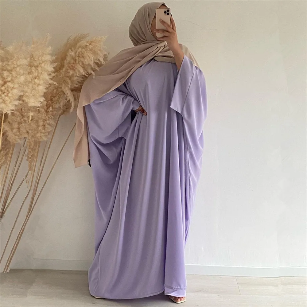 

Dubai Turkey Women Loose Kaftan Maxi Robe Muslim Arabic Abaya Islamic Prayer Hijab Dress Ramadan Middle East Party Evening Gown