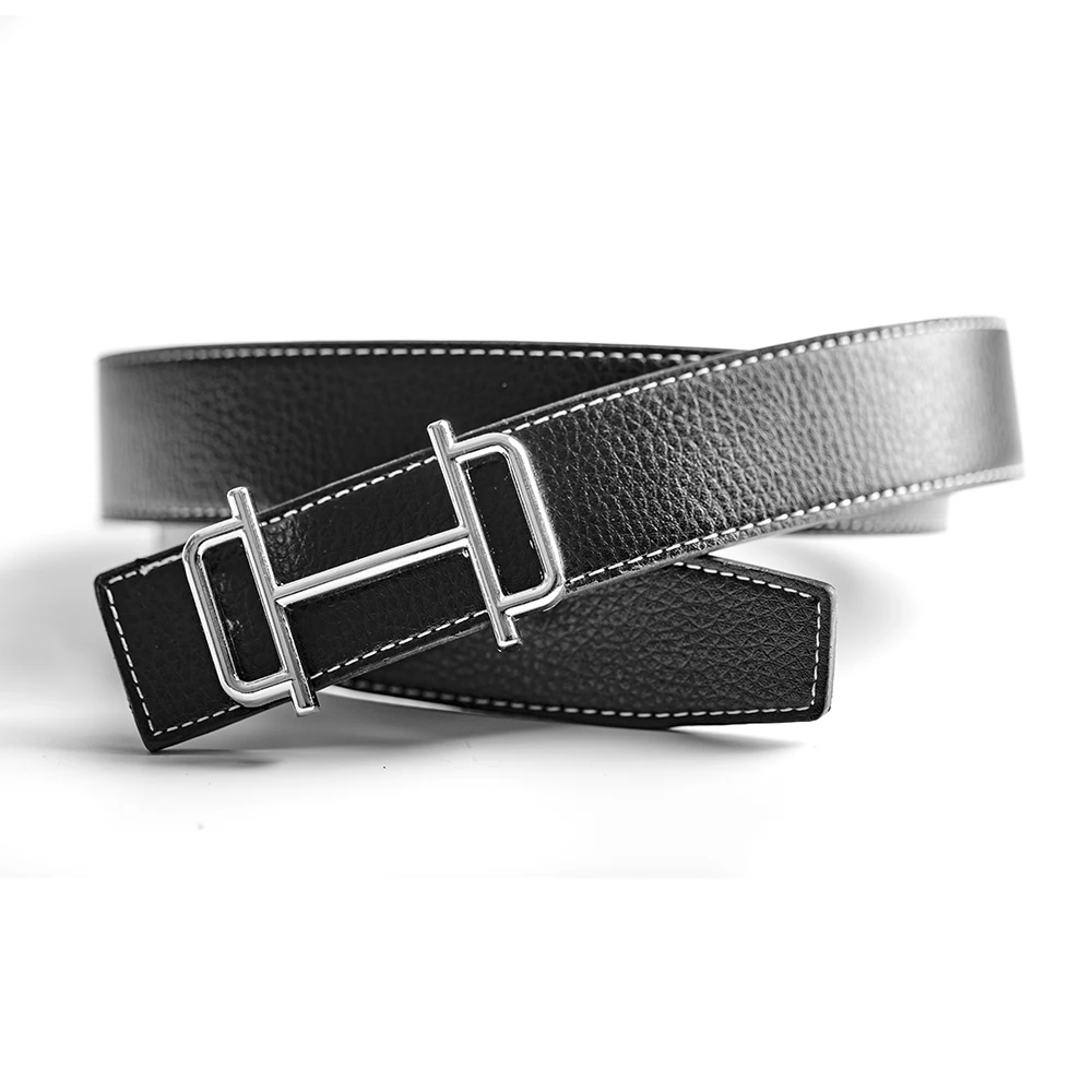 2024 Business Luxury Designer Brand Pin Buckle Belt Men High Quality Women Genuine Real Leather Dress Strap for Jeans Waistband