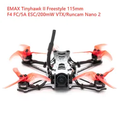 EMAX Tinyhawk II Freestyle 115mm 2.5inch With F4 ESC 200MW Runcam Nano 2 RC FPV Racing Drone BNF Version Frsky Compatible