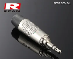 1Pcs NEUTRIK's REAN repair headphone plug RTP3C-BL nickel-plated stereo small three-pin 3.5mm plug HIFI accessories