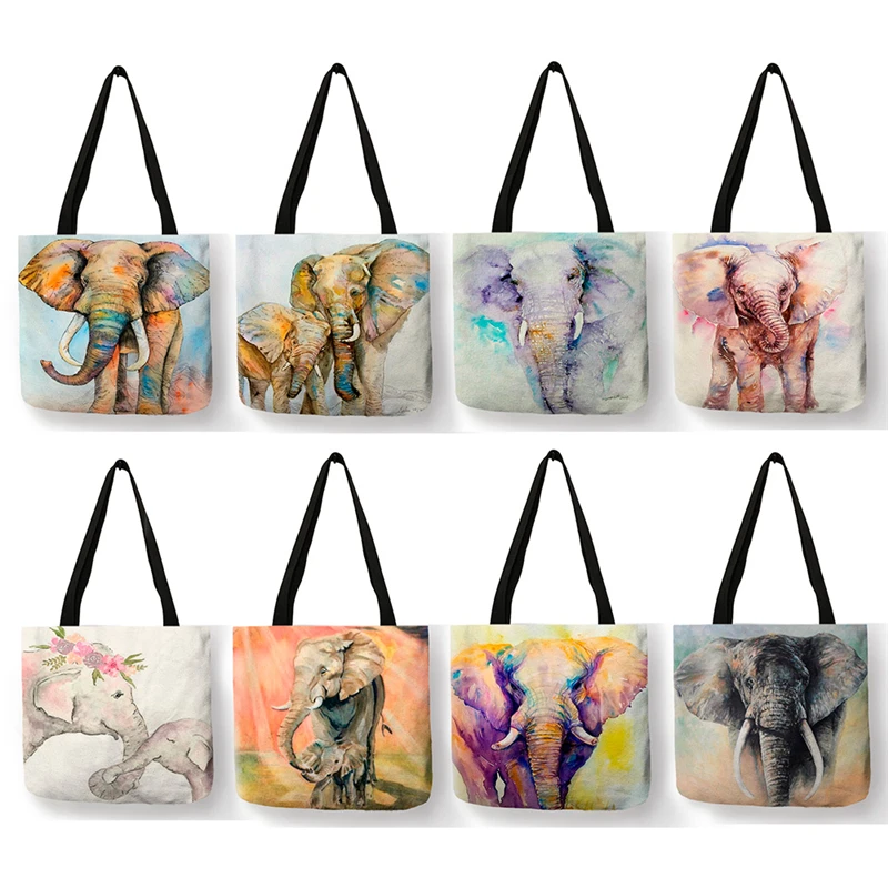 Bella Mandala elefante indiano stampa borse da donna Tote Bag borse Shopper di grande capacità per ragazze Dropship all\'ingrosso