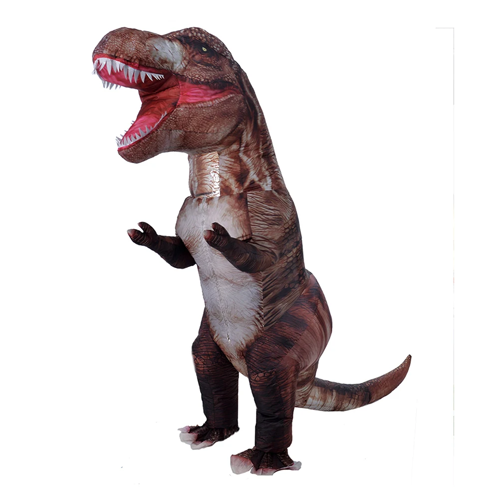 

2020 New T Rex Inflatable Costume Cartoon Mascot Anime Cosplay Halloween Party Supplies for Adult Accessories Men and Women