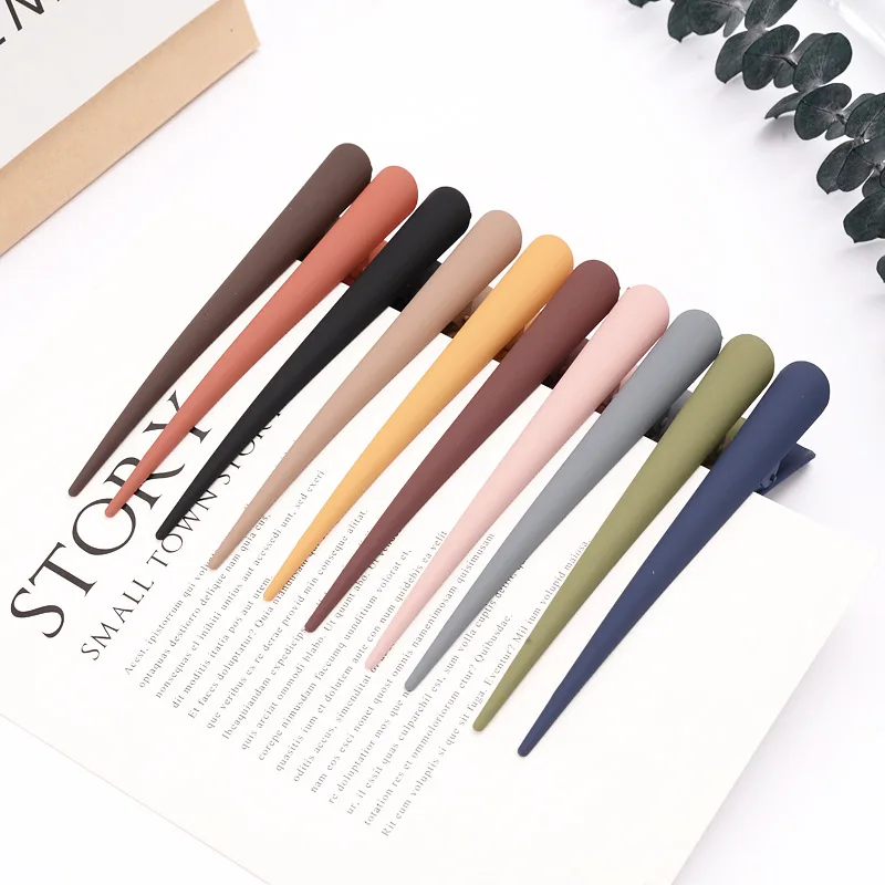 1Pcs Selling New Fashion Frosted ins simple wild resin horn large clip hairpin Barrettes For Women Girls Accessories Headwear