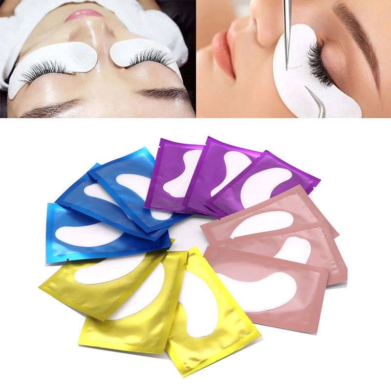 50Pair Eyelash Extension Paper Patches Face Mask Makeup Tools Eyelash Lifting Under Eye Pads Lashes Stickers For Wholesale