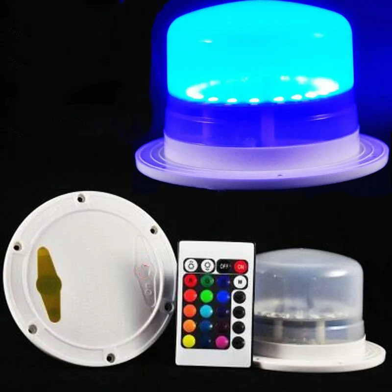 Base de luz RGB recargable con control remoto, módulo LED colgante impermeable 5050SMD, 16 colores, luz de humor para muebles debajo de la Mesa