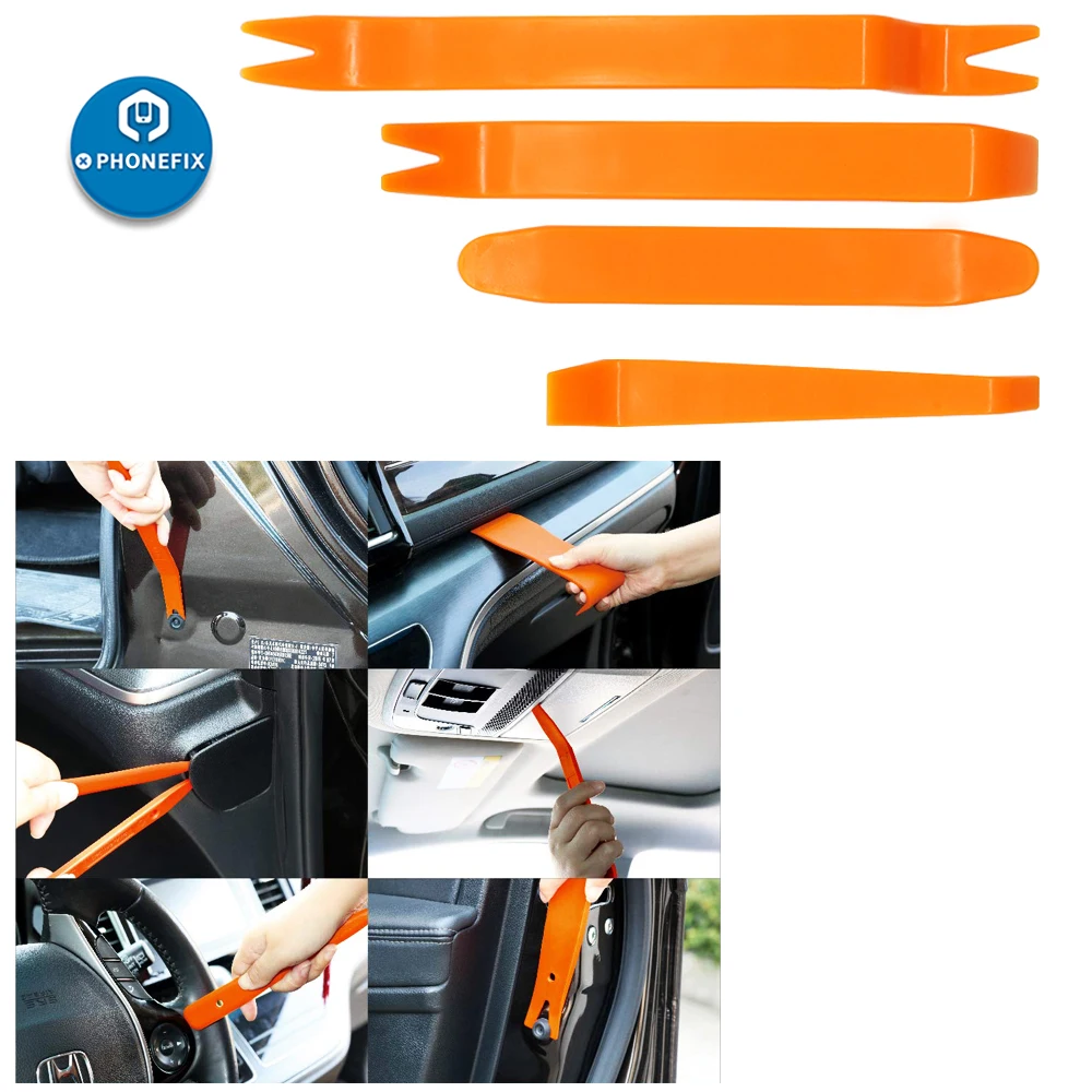 4Pcs / 7Pcs Plastic Prying Tool Interior Door Clip Trim Panel Dashboard Removal Tool Car Disassembly Tools Car Radio Installer