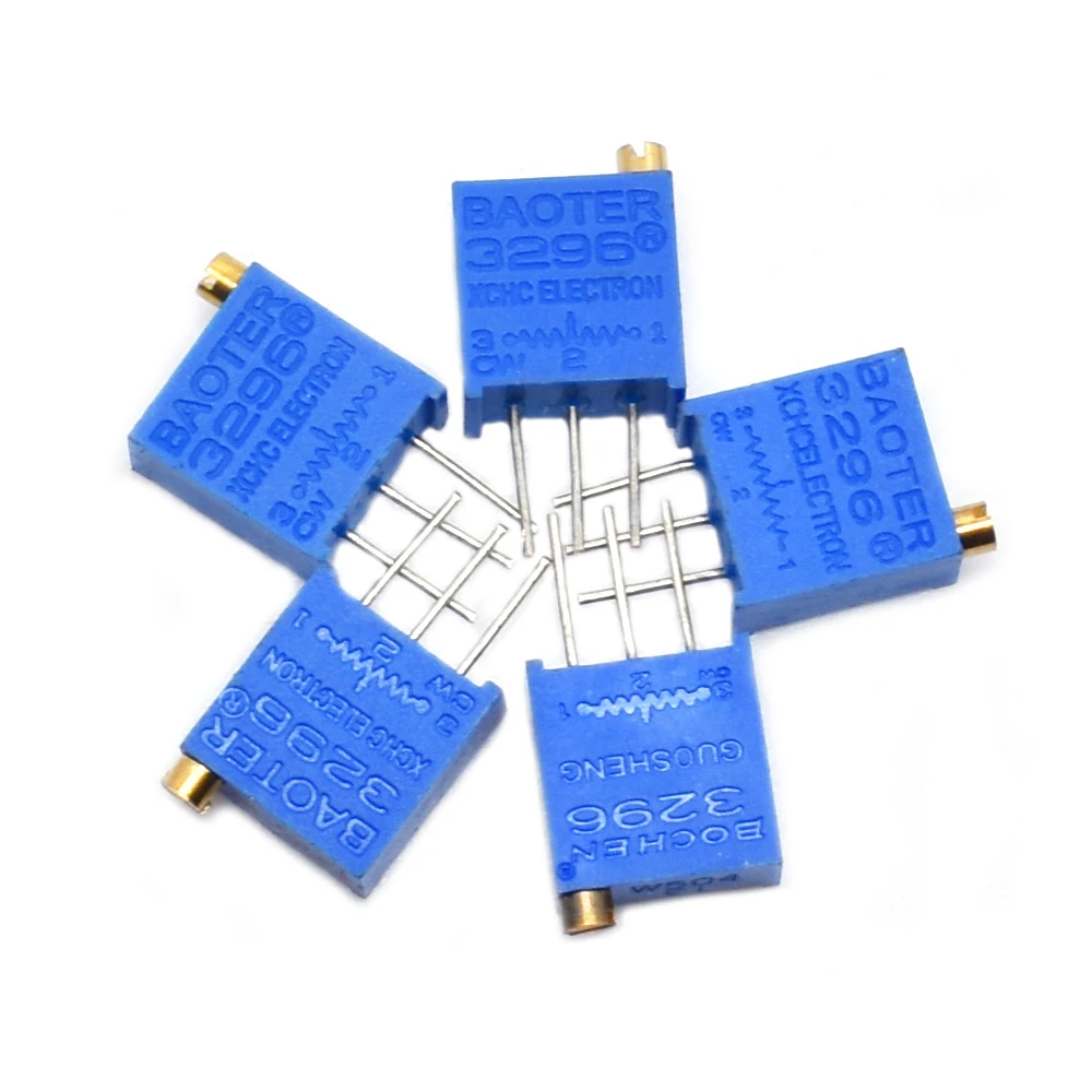3296W 50 100 200 500 1K 2K 5K 10K 20K 50K 100K 200K 500K 1M ohm wieloobrotowy potencjometr przycinarki precyzyjny rezystor zmienny — zdjęcie 5