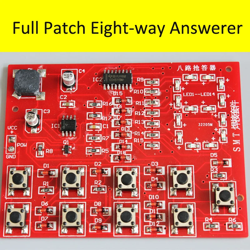 Full Patch Eight-Way Digital Answerer Experiment Kit Patch Answerer Training Kit Electronic Kit