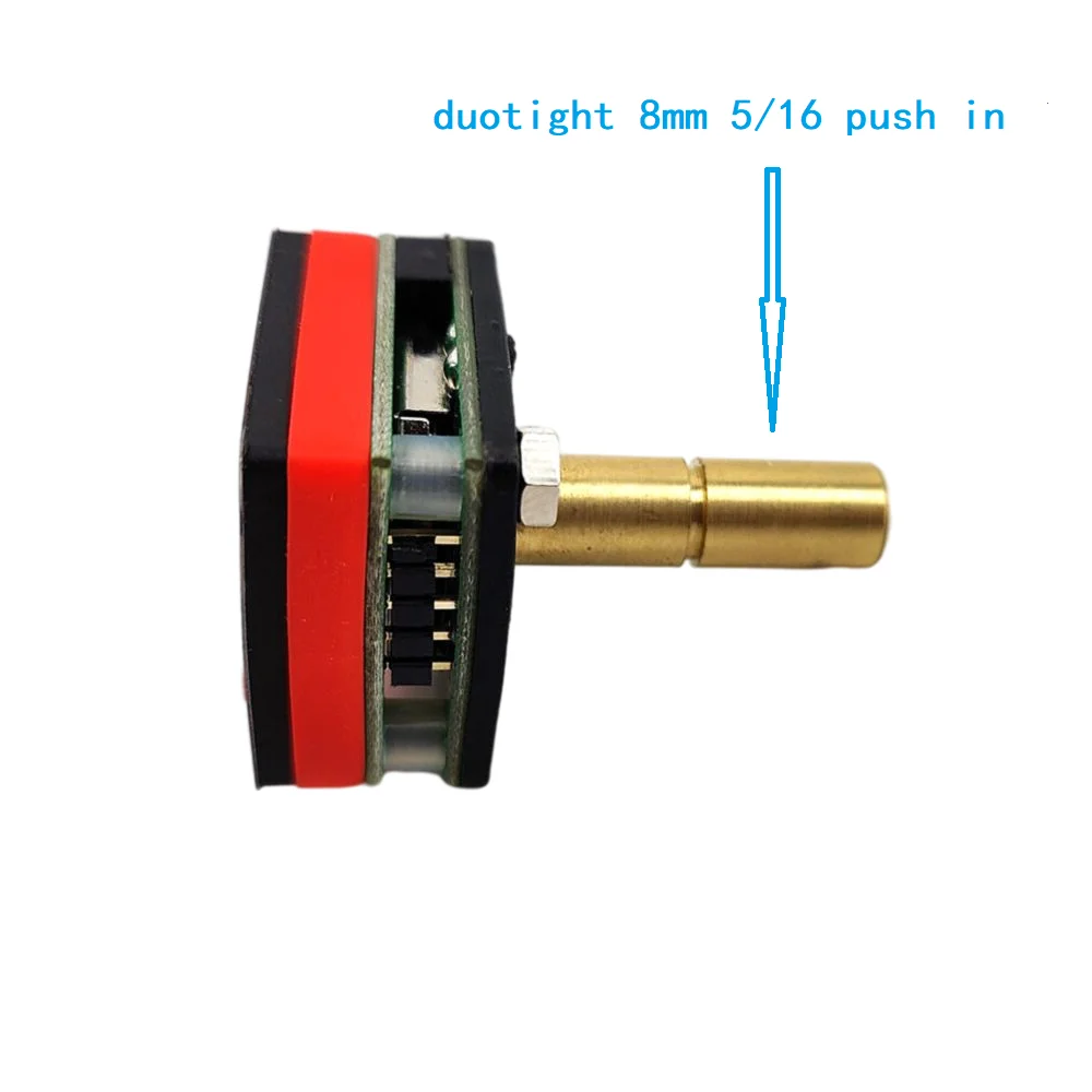 Kegland Digital Illuminated Mini Gauge 0-90psi (0-6.2bar) - Duotight 8mm 5/16 Stem