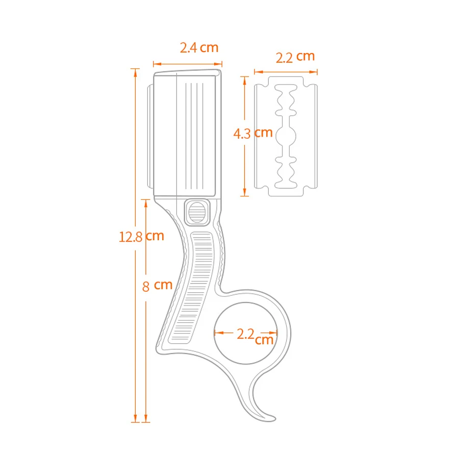 Adjustable Keselamatan Razor Rambut Pisau Cukur Rambut Remover Zinc Alloy Double Edge Razor Pemegang Pria Shaving Barber Alat