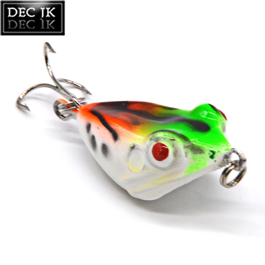 1PCS Sea Artificial Fake Baits Trolling Poper Frog Hard Lures For Fishing Supplies Swimbait Pike Jerkbait Laser Bait Topwater