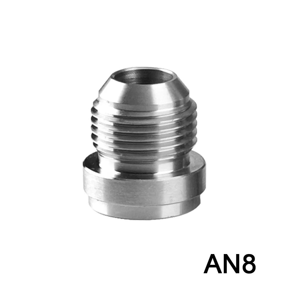 1PCS AN6 AN8 AN10 AN12 AN16 AN20 Männlich Billet Edelstahl Gerade Männlich Schweiß Fitting Adapter Schweiß Bung Nitrous schlauch Fitting