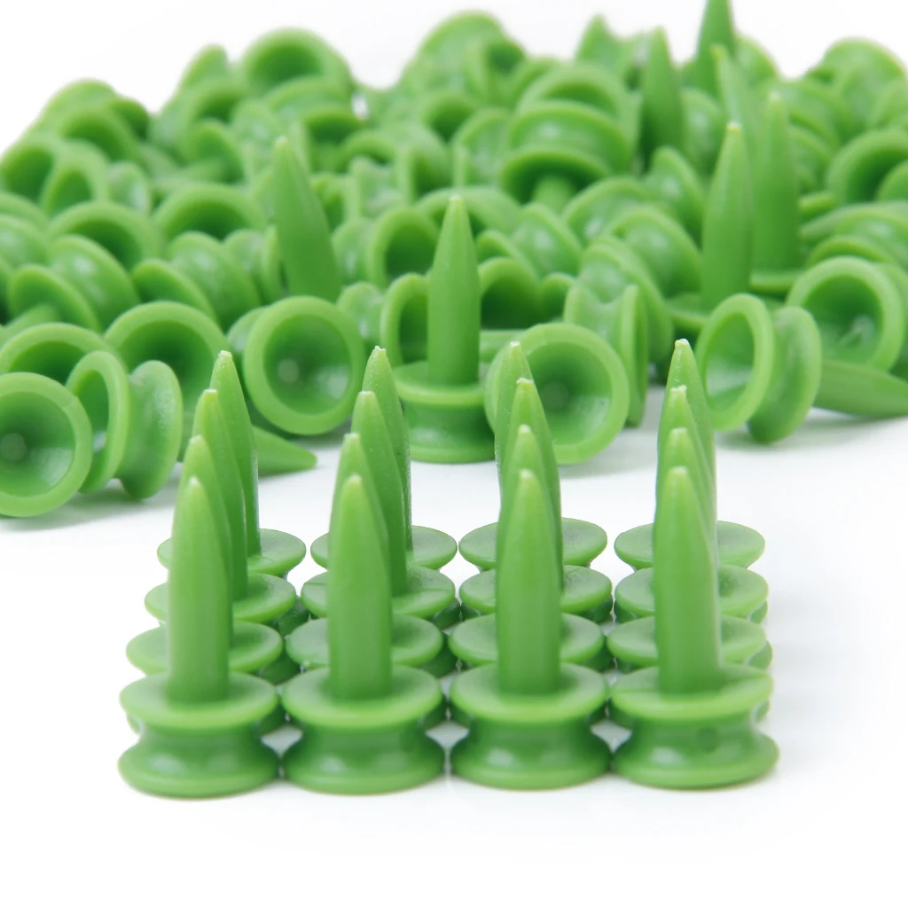 100pcs 23mm Professional Small Green Plastic Golf Tee Step Castles Tees Golfer Golf Tees Replacement Clubs Equipment Golfer Gift