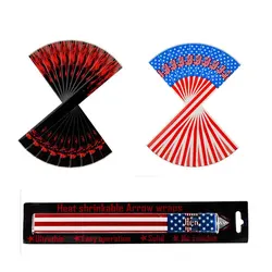 15pcs/box Arrow Sticker Heat Shrinkable Arrow Shaft Wraps DIY Arrow Accessory Universal for Wood Bamboo Figberglass Carbon Arrow