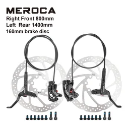 MEROCA M4 Bicycle Mtb Brake Hydraulic Disc Brake 160mm Rotor 4 Piston With Cooling Full Meatal Pad Mineral Oil Brake For E4 ZEE