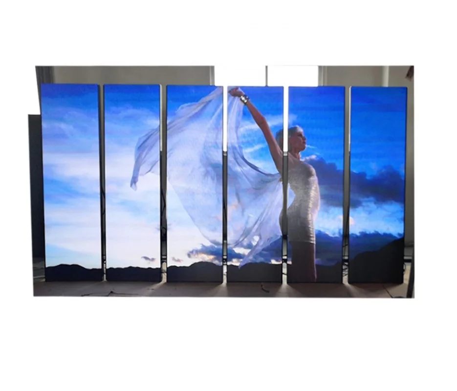 Shopping Mall Poster LED Screen Full Color Video Display Stand Poster Screen Mirror LED Display Screen P2.5