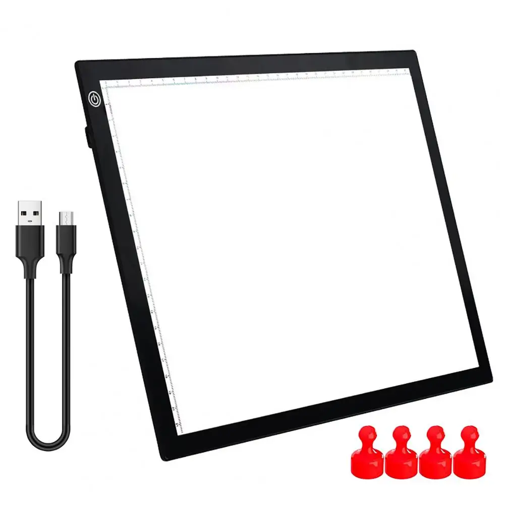 Tavolo da disegno ultrasottile A3 A4 LED calligrafia tracciamento tavolo da disegno a forte aspirazione tavolo da disegno a LED magnetico tavoletta grafica a LED fai-da-te