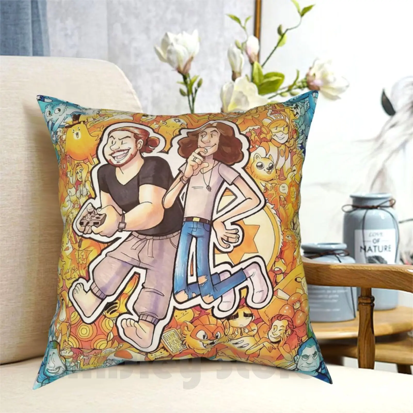 Gromp Pillow Case Printed Home Soft DIY Pillow cover Game Grumps