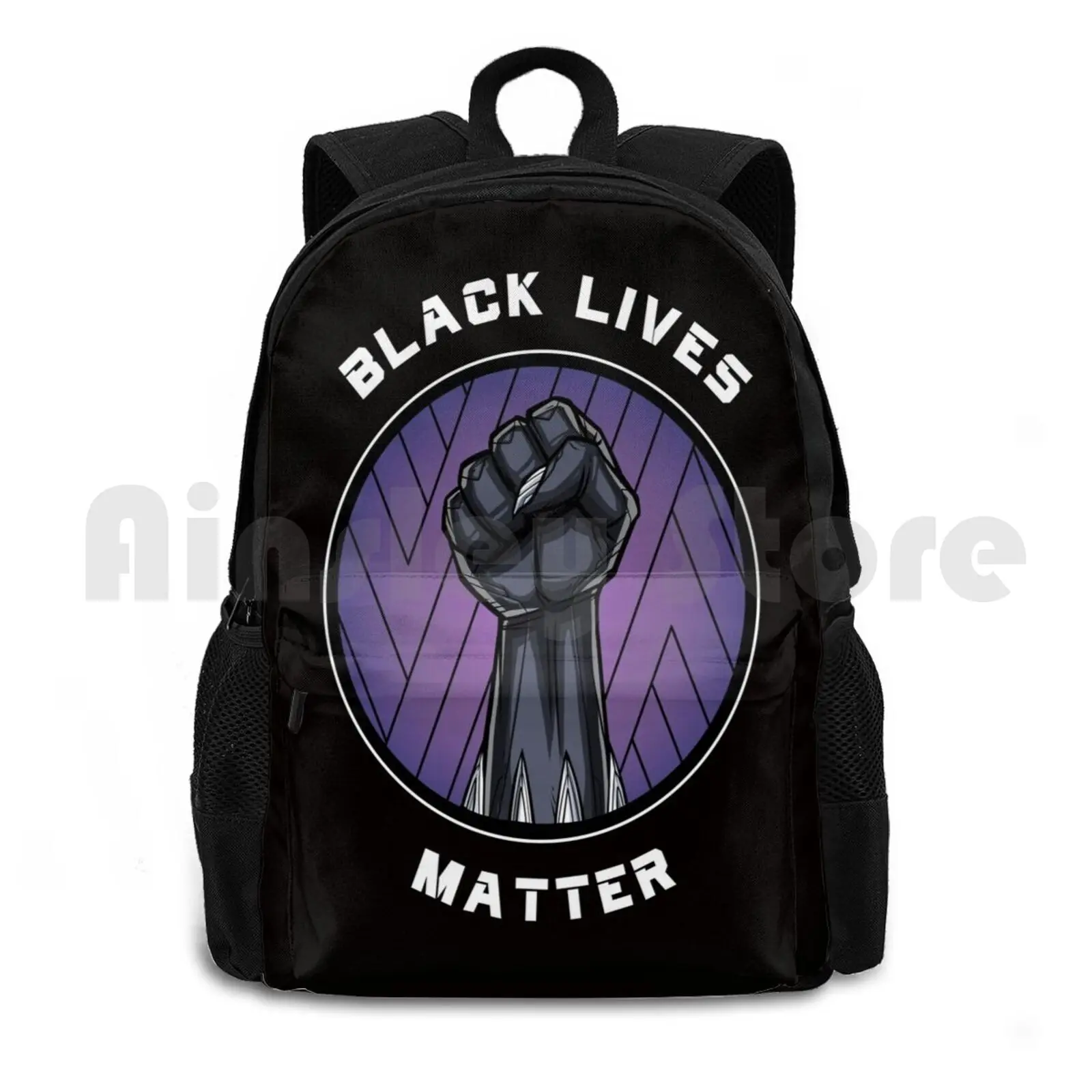 

Black Lives Matter-Panther Outdoor Hiking Backpack Waterproof Camping Travel Panther Comics Hero Superhero Wakanda Black Lives