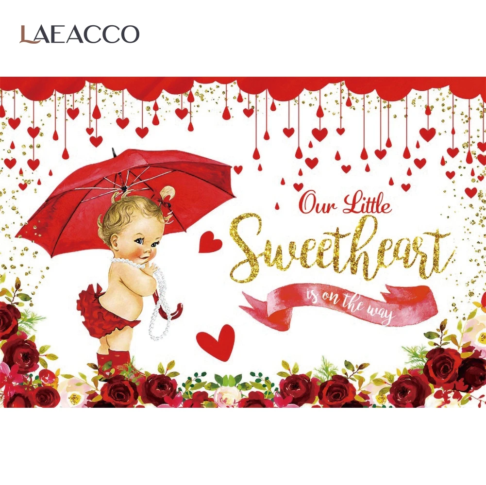 خلفية صور لحفلة الوليد على شكل قلب صغير خلفية لصور استحمام الطفل بأزهار الورد الأحمر بورتريه تصوير دعائم خلفية عائلية