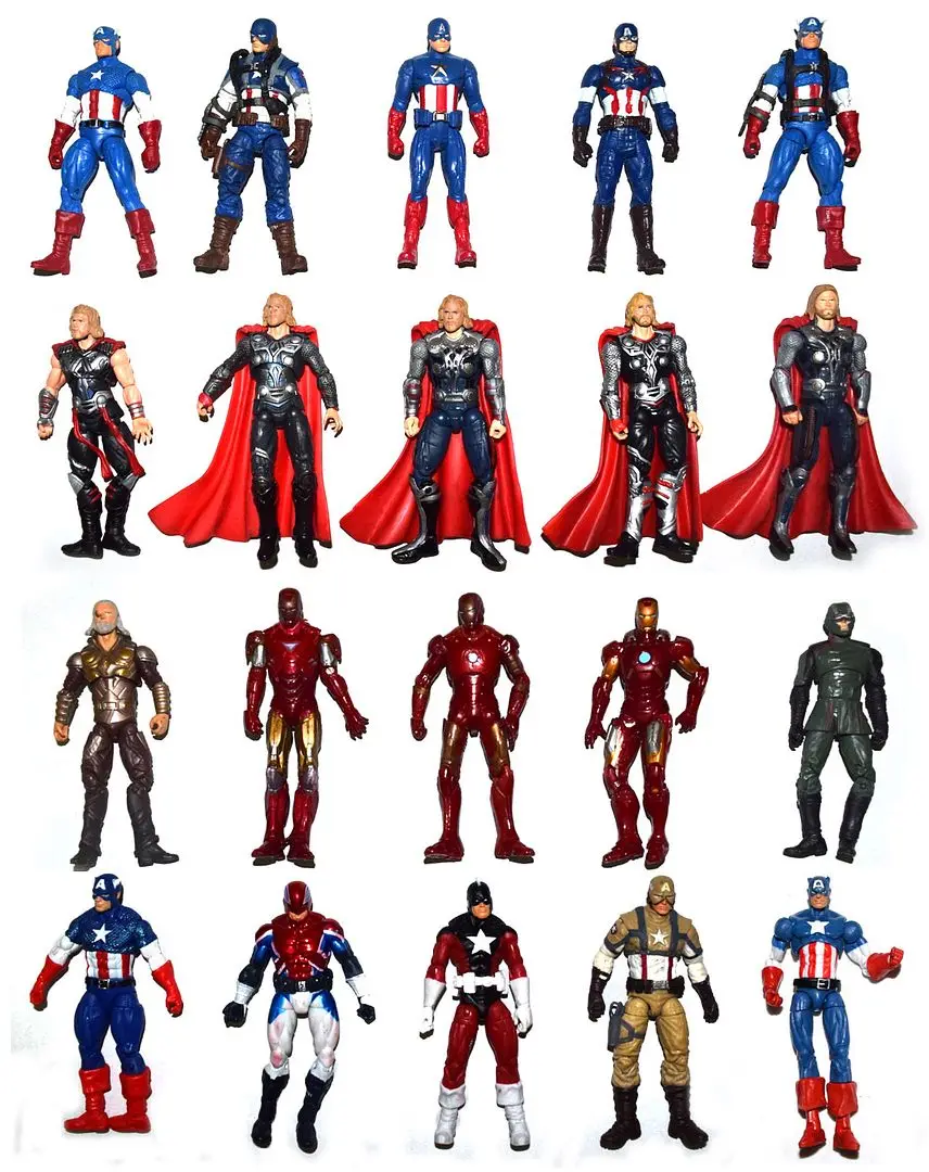 Lot of 3 Random MU Universe Captain American Ironman 3.75 Action Figure