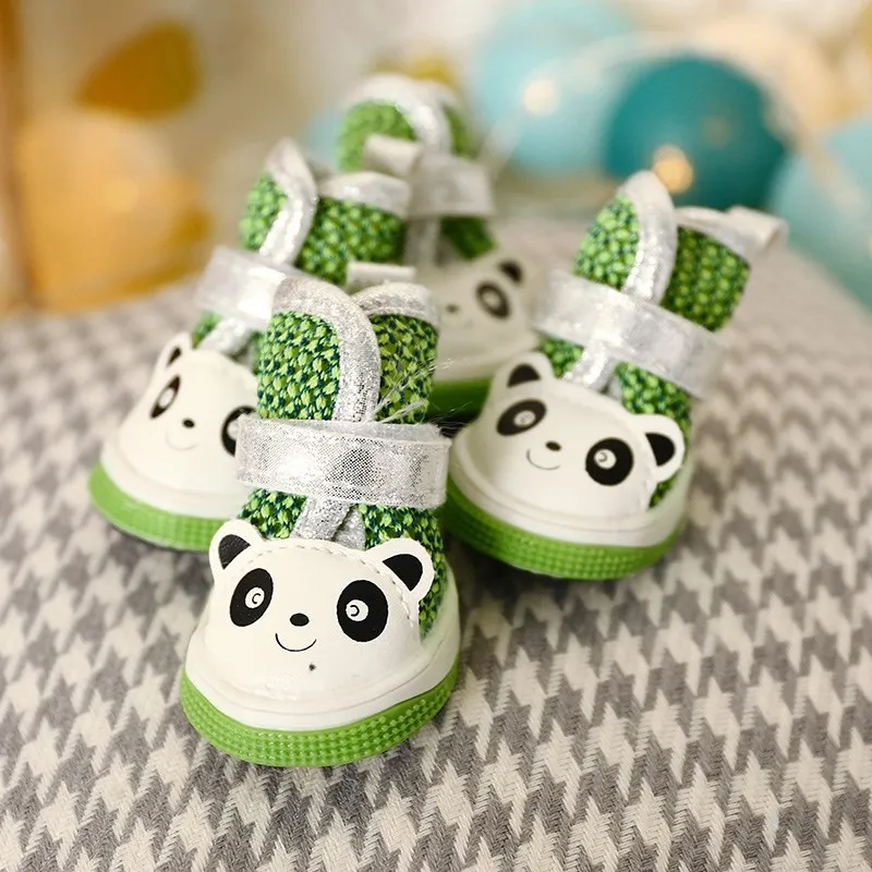 Cute Panda Scarpe Animale Domestico Per I Cuccioli Piccoli Cani di Piccola Taglia Estate Traspirante Nuovo Gatto Stivali Calzature Accessori Per