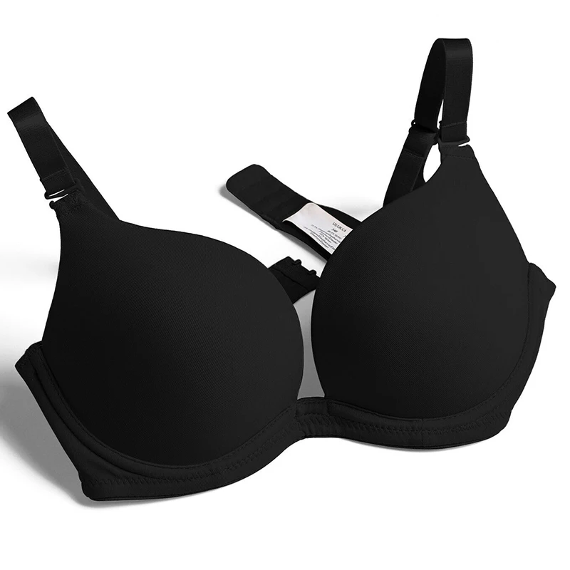 New Women Push Up Bras Plunge 1/2 Cups Underwire Thin Padded Convertible Multiway Sexy Bra 30 32 34 36 38 40 42 44 A B C D E Cup