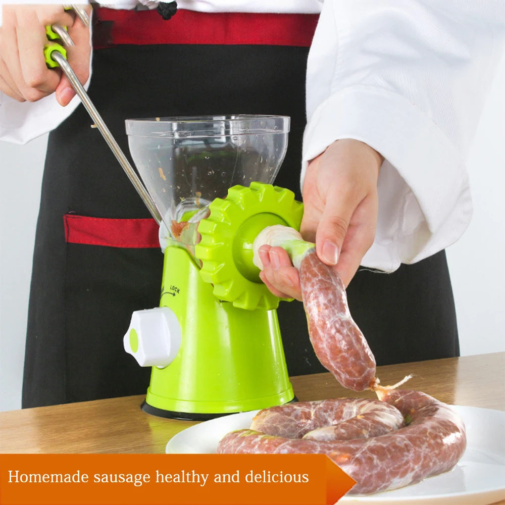 Meat Grinder Manual Processors Food Mincer Kitchen Machine Sausage Maker Stuffer Vegetable Chopper Blender Household  Enema Tool