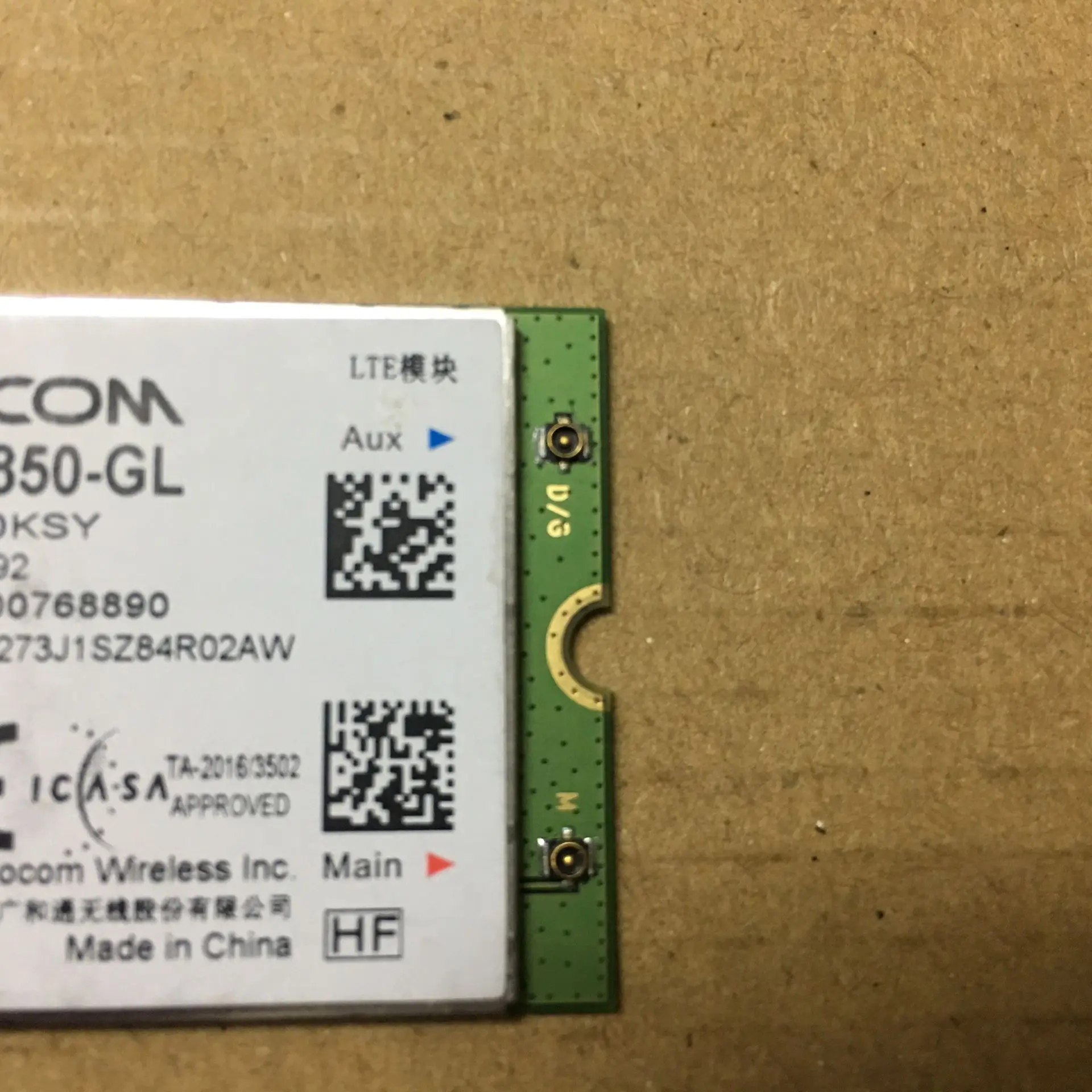 4G LTE Wireless Fibocom L850-GL M.2 Card For Lenovo Thinkpad T14s X13 T14 L15 L14 P15v T15p P15s T15 T14 01AX792