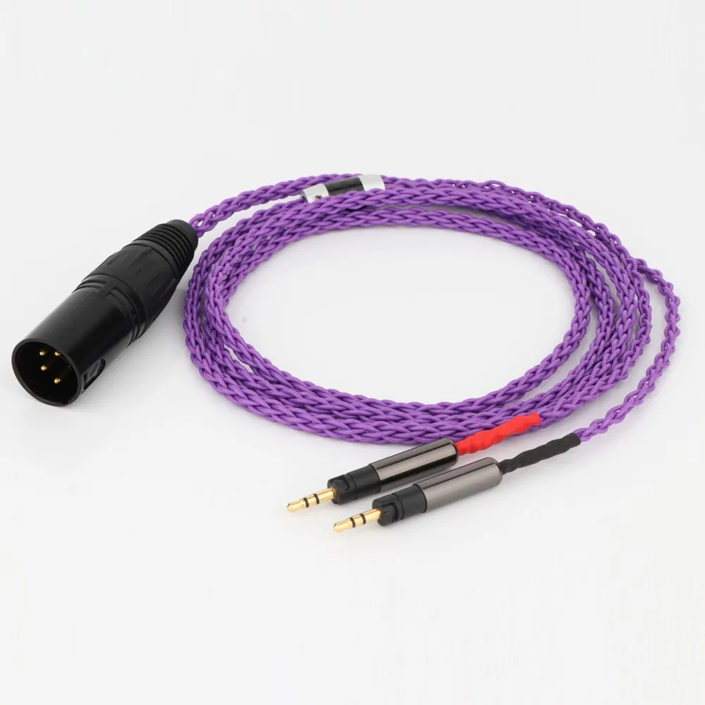 HIFI 3,5/4,4 mm 8 Kerne 7N OCC versilbertes R70X Kopfhörer-Upgrade-Kabel für ATH-R70X R70X R70X5 Kopfhörer – Detail 1