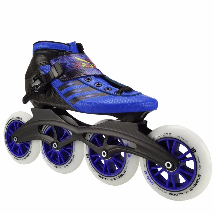 Carbon speed skate hold for skate Full Carbon inline roller skate shoes chassis 4 wheels speed skating skates frame 195mm