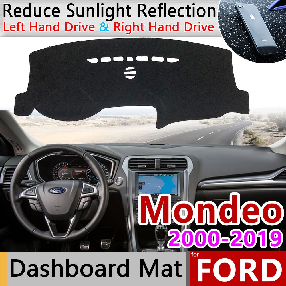 

for Ford Mondeo MK3 MK4 MK5 2000~2019 Anti-Slip Mat Dashboard Cover Pad Sunshade Dashmat Carpet Accessories 2004 2006 2008 2012
