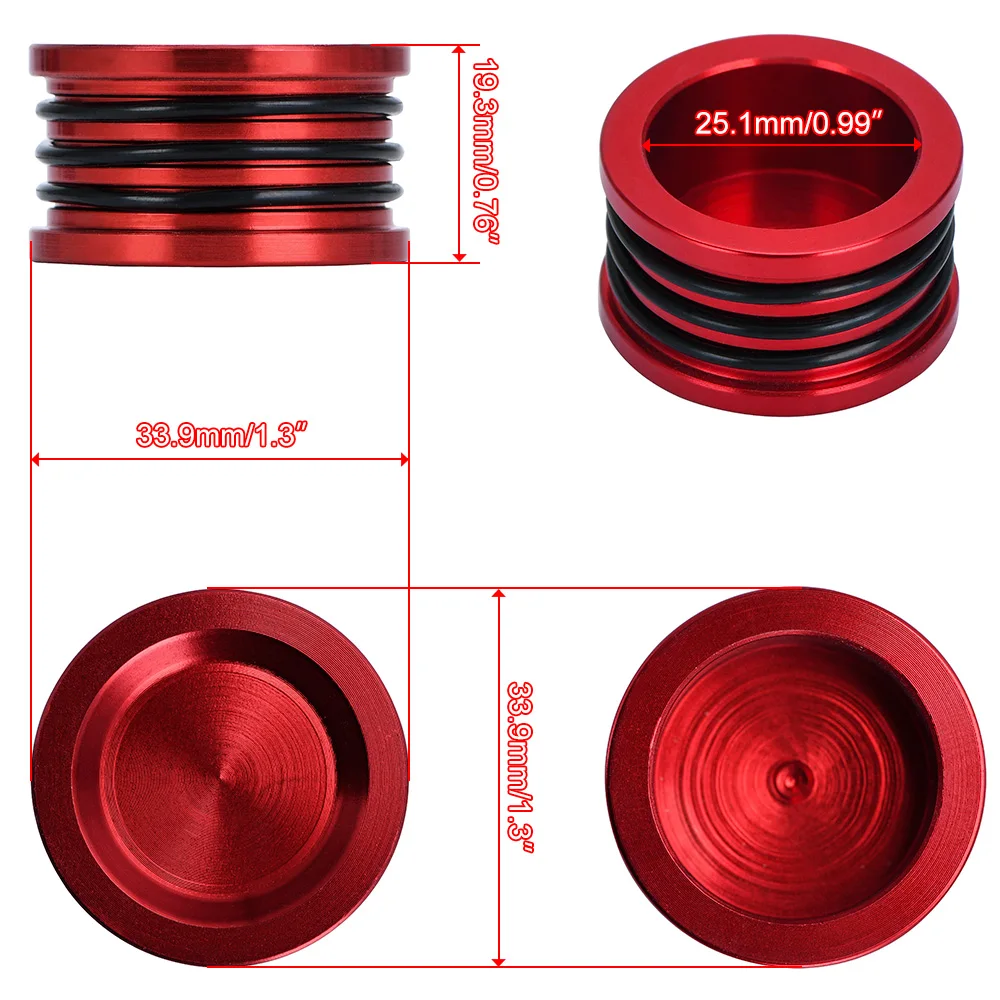 Camshaft Cam Shaft Seal Cover Cap Plug Triple O-Ring Aluminum Front Replacement For Honda Acura B D H F Series Engine Motor