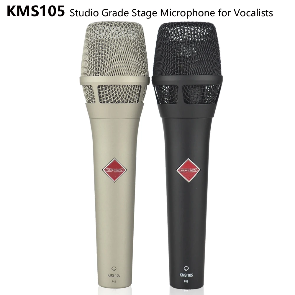 Gratis Verzending KMS105 Supercardioid Condensator Zangmicrofoon, Condensor Microfonos, Studio Condensator Handheld Microfoon