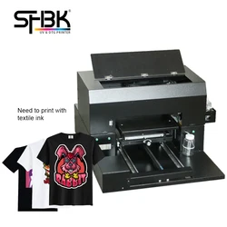 A3 UV printer DTF DTG T-shirt printing machine cotton linen canvas adult and child clothes tattoo pattern free quick-drying  ink