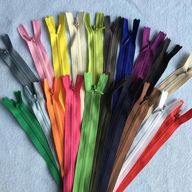 8 sztuk 3 #   Niewidoczny zamek błyskawiczny 20 28 35 40 45 50 55 60 65 cm Długie czarno-białe nylonowe zamki błyskawiczne do szycia ubrań