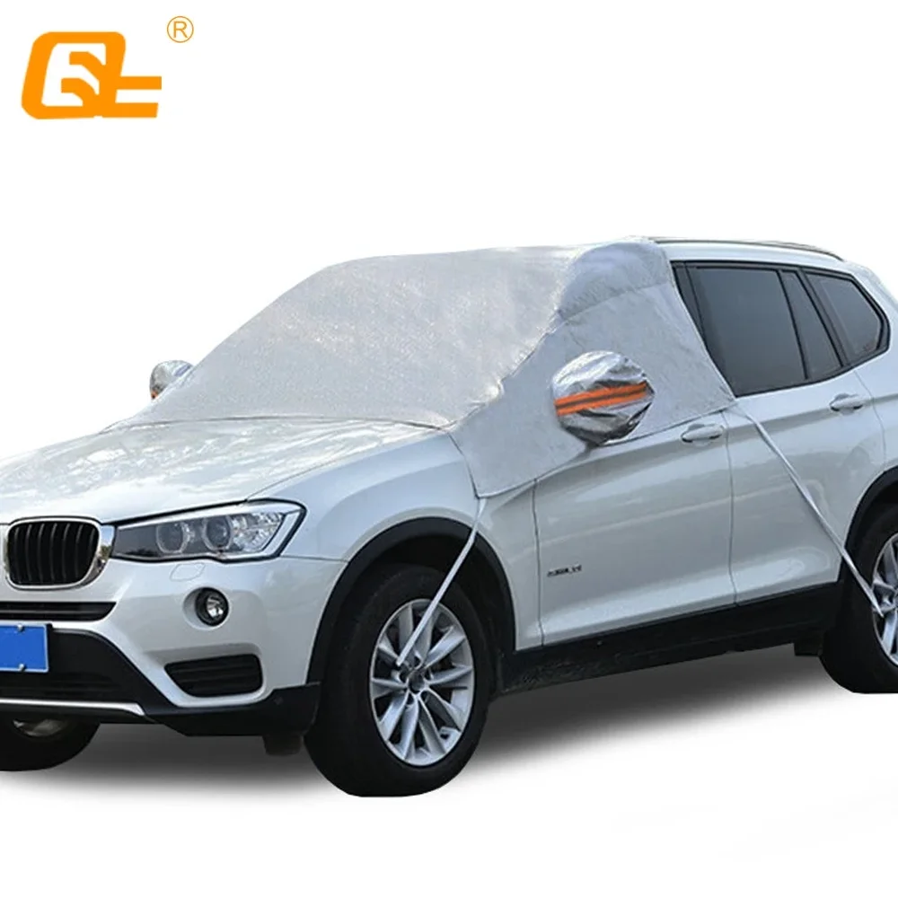 

Winter Thickening Car Windshield Cover Rear View Mirror Covers Outdoor Anti-frost Dustproof Heatproof Fit Sedan SUV Hatchback