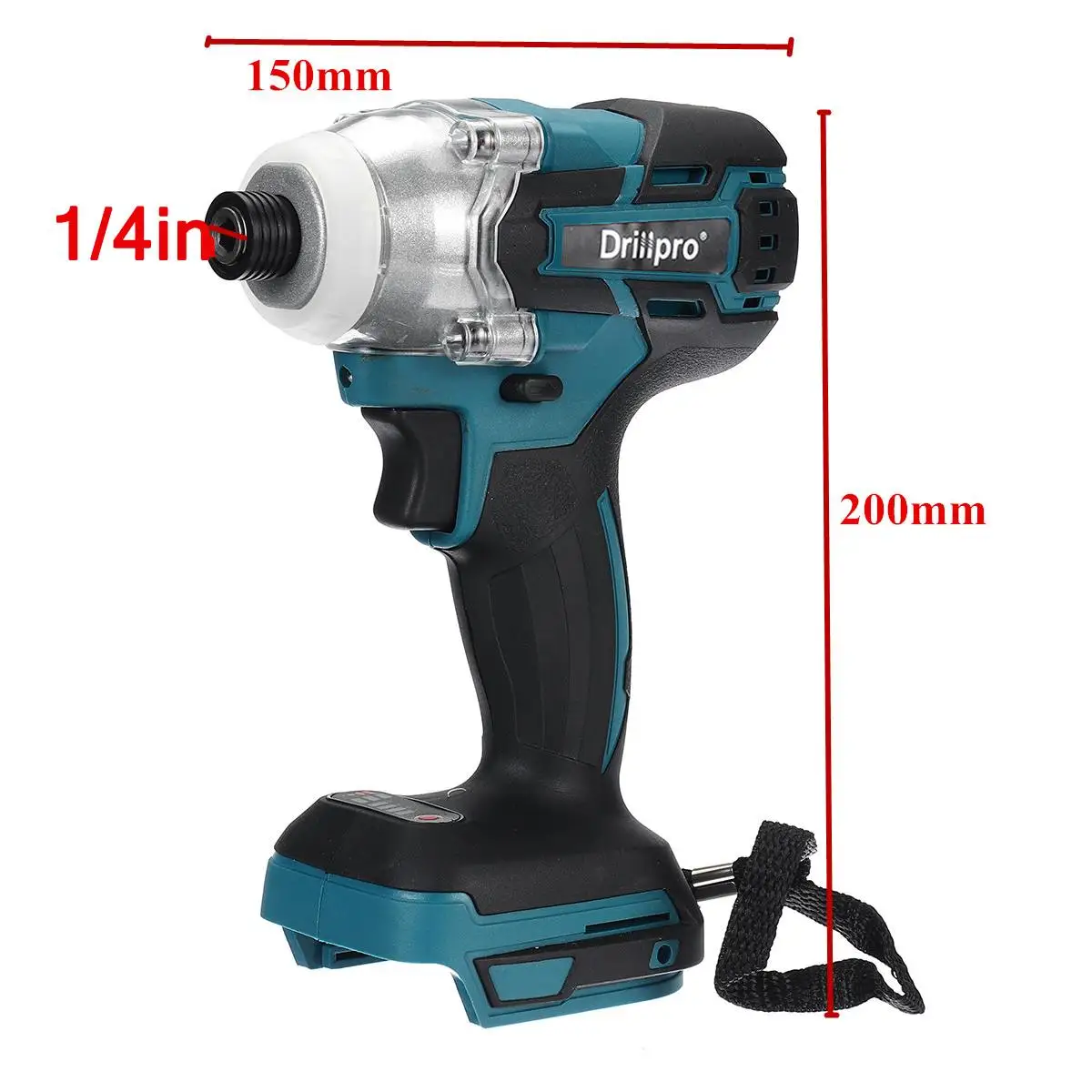 520N.M Brushless Cordless Electric Screwdriver Power Tool Drill Driver 1/4-inch Compatible For Makita 18V Battery(Tool Only)