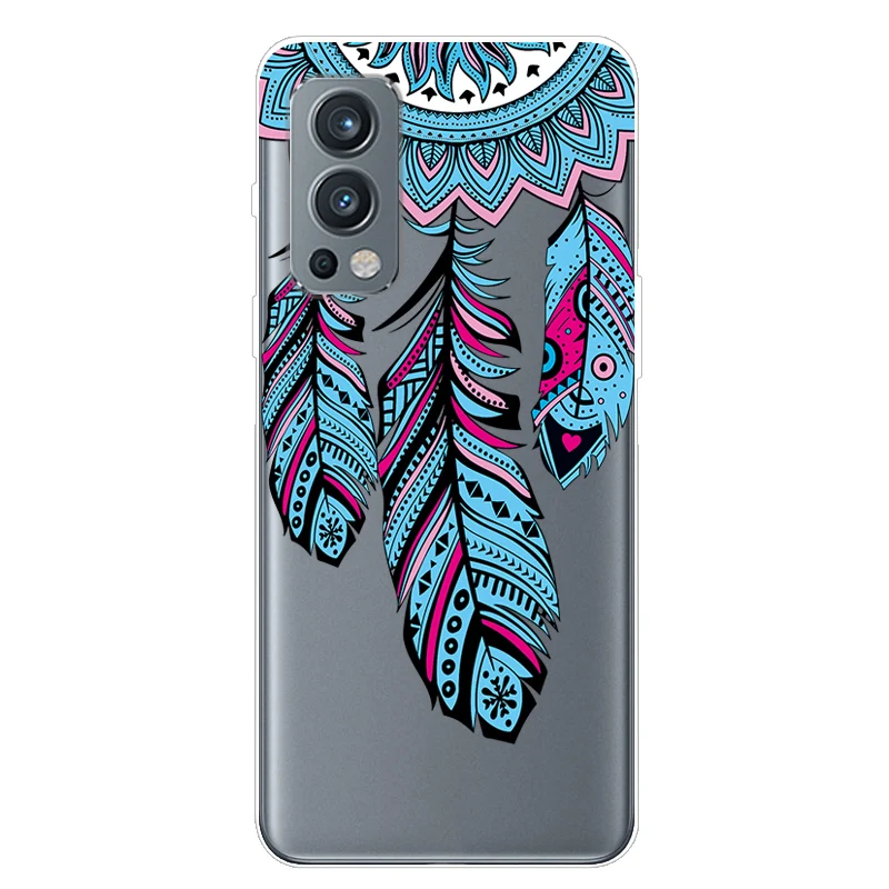 For OnePlus Nord 2 5G Case TPU Silicone Soft Cartoon Clear Case for One Plus Nord 2 5G Phone Cover Nord2 5G Transparent Coque