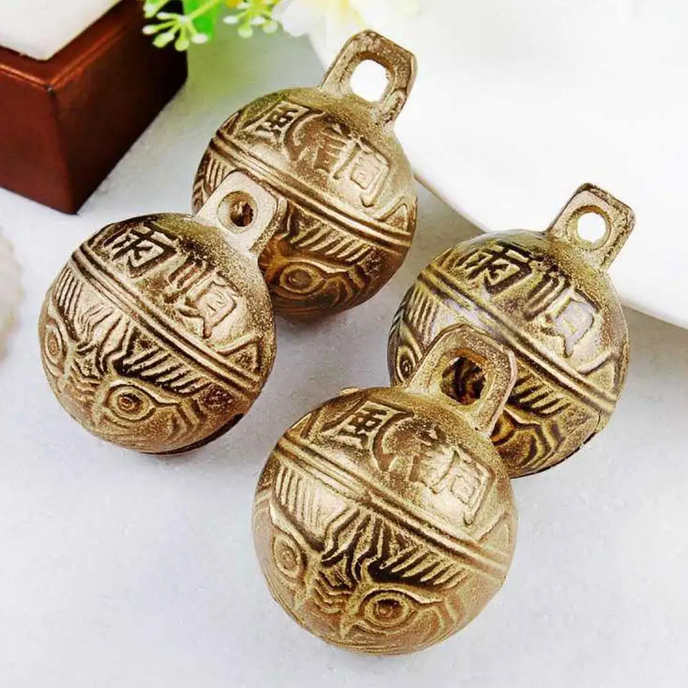 37mm Hot Varieties Excellent Chinese Tibetan Bells Tiger Gift Great Bell Head Brass Charming