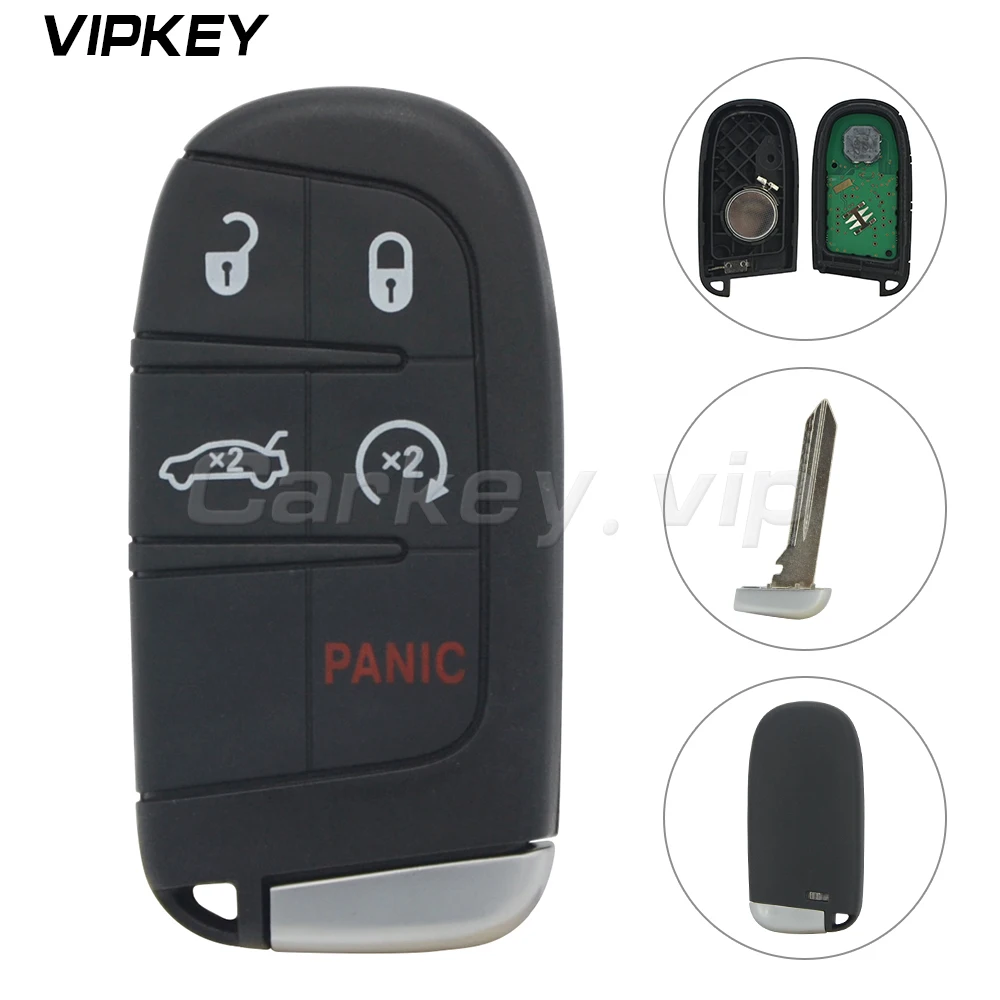 

Remotekey 5 Buttons 433MHz ID46 PCF7953 Chip For Dodge Jeep Grand Cherokee 2013-2018 Smart Key Fob M3N40821302