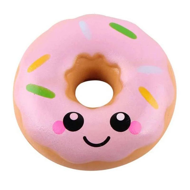 Squishy Toy Cute Food Antistress Pink Milk Tea Donuts Rising Toys Abreact Soft Squishi Stress Relief Toys Funny Girls Gifts