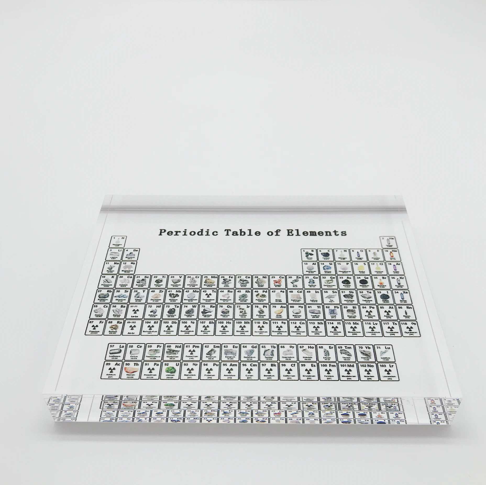 1 قطعة الاكريليك عرض الجدول الدوري مع عناصر طباعة الصور الاطفال التدريس هدايا عيد عنصر كيميائي عرض ديكور المنزل
