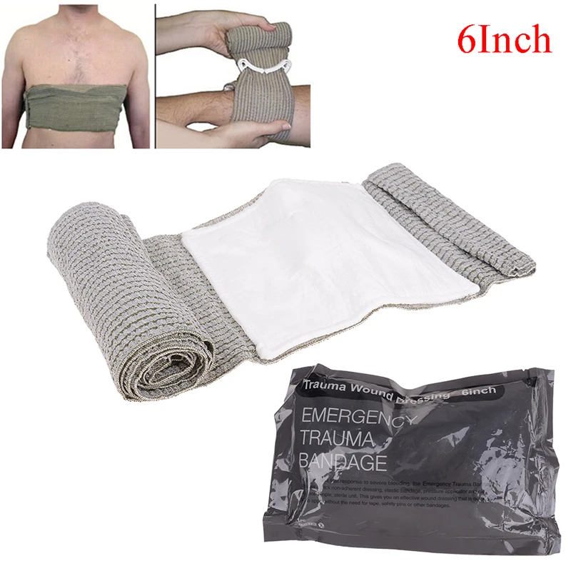 4/6 Inch Elastic Bandage Sterile Wound Dressing Pressure Bar And Compression Wrap Brace Support First Aid Hemostasis Bandage