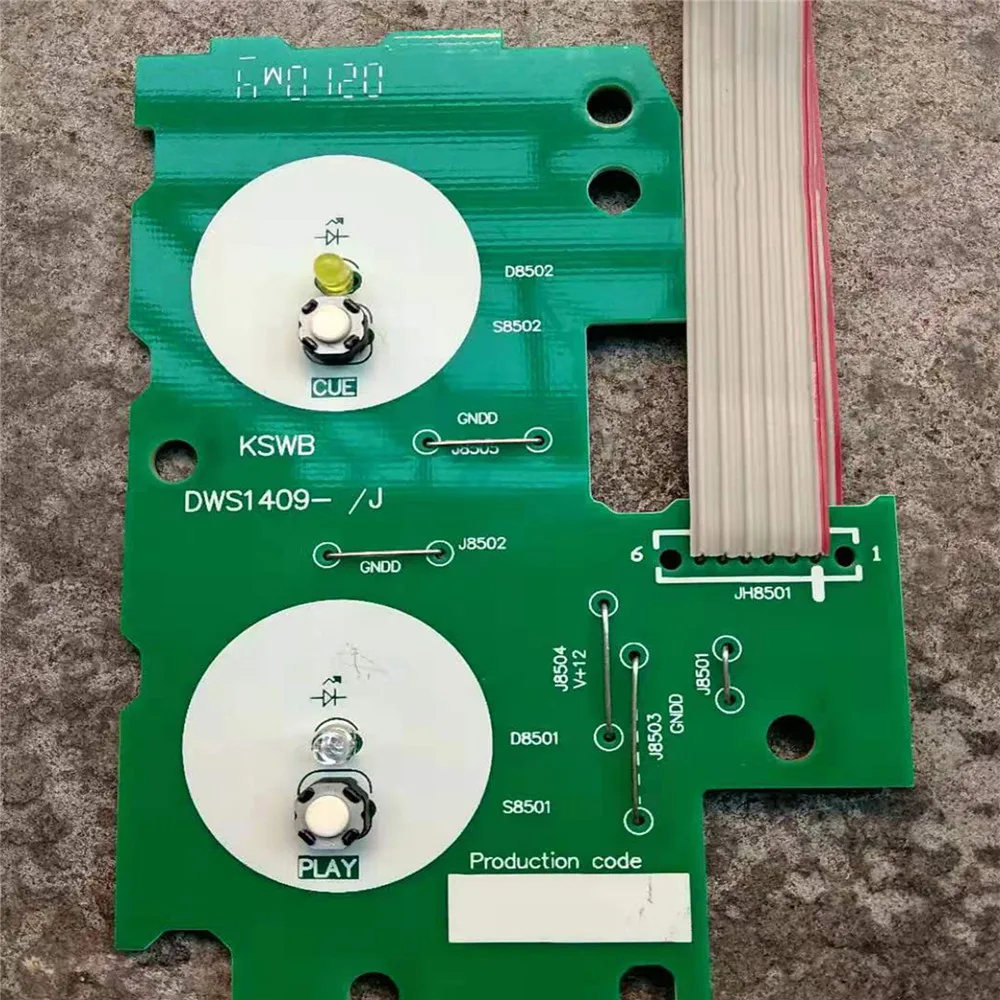 Professional DWS1409 Circuit Board Replacement Play/Cue Button PCB Assembly for PIONEER CDJ 2000 Repair Parts