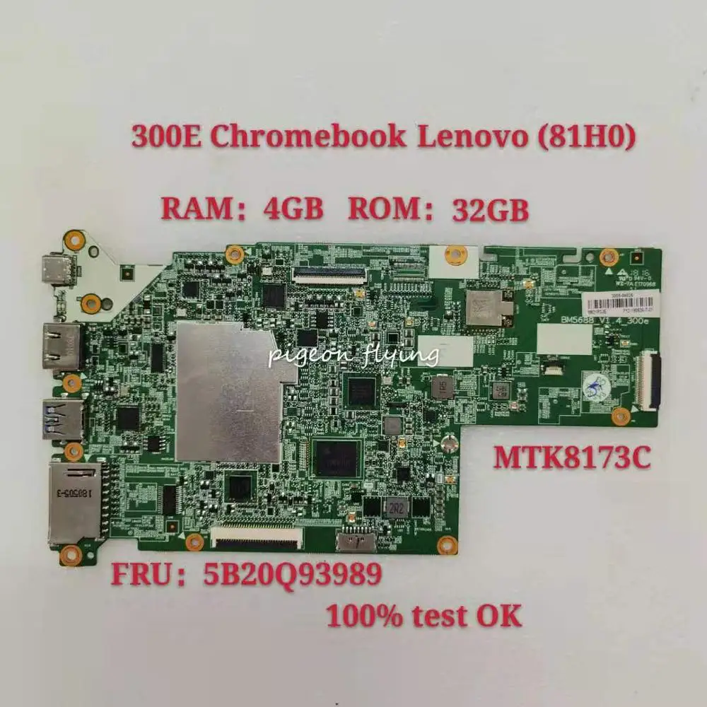 

For Lenovo 300E Chromebook Motherboard 81H0 MTK8173C 4G 32G BM5688-V1 FRU:5B20Q93989 100% Fully Tested OK