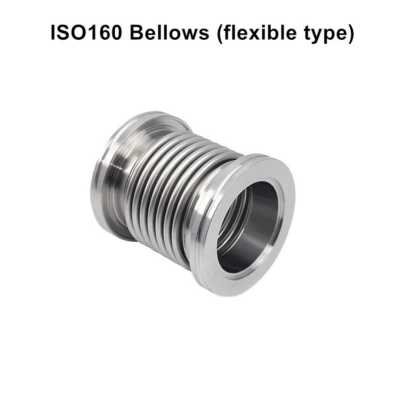 ISO160 Fast Quick Flexible Vacuum Stainless Steel Bellows Flange Tube Connection Flexible Hose Pipe Clamp Bellows Joint