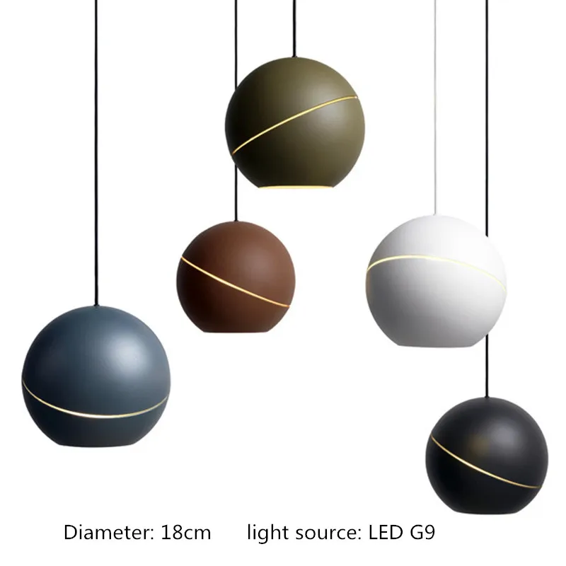 

personality metal ball pendant lamp modern Hanging Pendant Light LED E27 AC220v Living room lights bedroom Hanging Lights